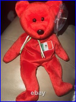 RARE TY BEANIE BABY Osito Mexico bear