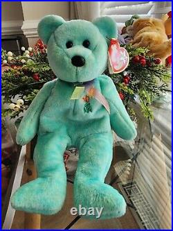 RARE TY Beanie Babies Ariel the Bear Plush Toy WITH ERRORS