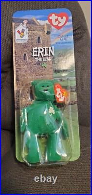 RARE TY Beanie Babies McDonalds International Bears Set Of (4) ALL with Errors