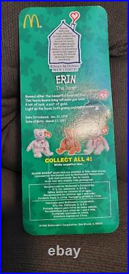 RARE TY Beanie Babies McDonalds International Bears Set Of (4) ALL with Errors