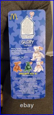 RARE TY Beanie Babies McDonalds International Bears Set Of (4) ALL with Errors