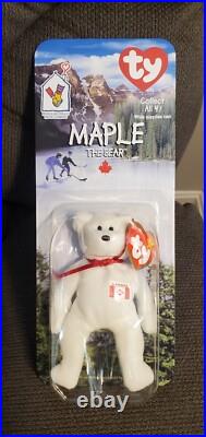 RARE TY Beanie Babies McDonalds International Bears Set Of (4) ALL with Errors