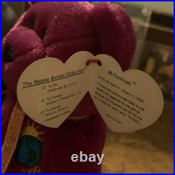 RARE TY Beanie Babies Millenium with errors