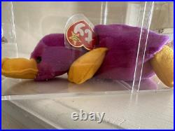 RARE TY Beanie Babies Patti The Platypus #4025 Tag Errors 1993 PVC MINT