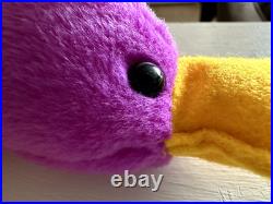 RARE TY Beanie Babies Patti The Platypus #4025 Tag Errors 1993 PVC MINT