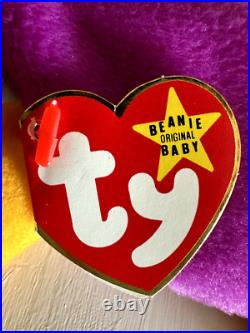 RARE TY Beanie Babies Patti The Platypus #4025 Tag Errors 1993 PVC MINT