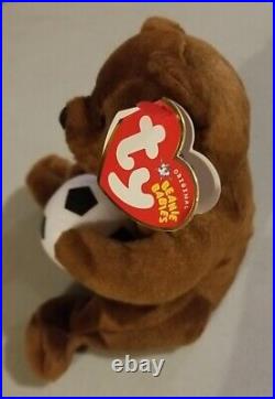 RARE TY Beanie Babies SWEEPER with Extra Tag Error, October 23,2004, Retired