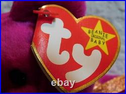 RARE TY Beanie Baby 1st Release MILLENIUM the Bear with ALL Spelling Errors