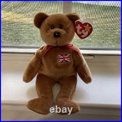 RARE TY Beanie Baby BRITANNIA Retired (UK EXCLUSIVE) GREAT CONDITION FREE SHIP