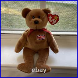 RARE TY Beanie Baby BRITANNIA Retired (UK EXCLUSIVE) GREAT CONDITION FREE SHIP
