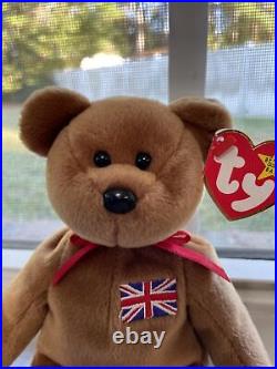 RARE TY Beanie Baby BRITANNIA Retired (UK EXCLUSIVE) GREAT CONDITION FREE SHIP