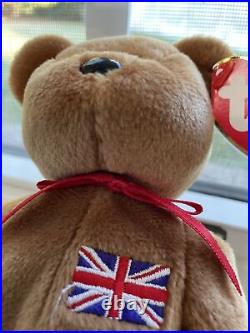 RARE TY Beanie Baby BRITANNIA Retired (UK EXCLUSIVE) GREAT CONDITION FREE SHIP