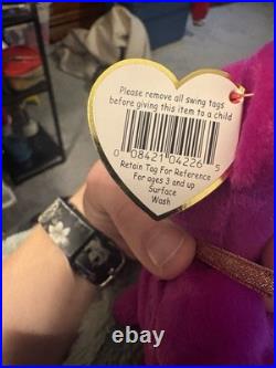 RARE TY Beanie Baby Bear Millennium Name Spelled Wrong? Error