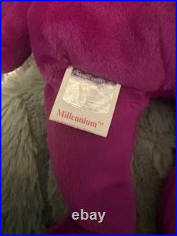 RARE TY Beanie Baby Bear Millennium Name Spelled Wrong? Error