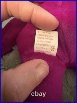 RARE TY Beanie Baby Bear Millennium Name Spelled Wrong? Error