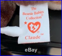 RARE TY Beanie Baby CLAUDE The Crab RETIRED 1996 MINT condition