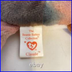 RARE TY Beanie Baby CLAUDE The Crab RETIRED 1996 Mint Condition