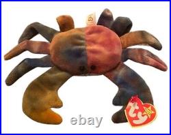 RARE TY Beanie Baby CLAUDE The Crab Style #4083 RETIRED 1996 Free Shipping