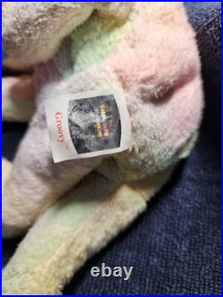 RARE TY Beanie Baby GROOVY The Ty-Dyed Bear Mint (retired errors) RARE TY Beanie Baby GROOVY The Ty-Dyed Bear Mint (retired errors)