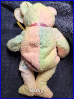 RARE TY Beanie Baby GROOVY The Ty-Dyed Bear Mint (retired errors) RARE TY Beanie Baby GROOVY The Ty-Dyed Bear Mint (retired errors)