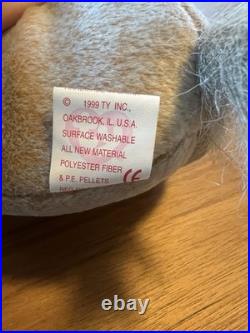 RARE TY Beanie Baby Goatee the Goat With Tag Errors 1998/1999 Multiple tag error