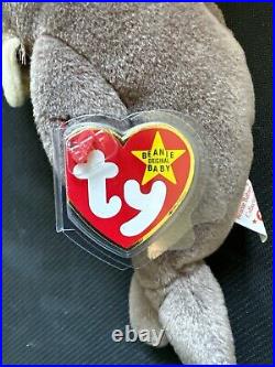RARE TY Beanie Baby JOLLY Walrus withTag ERRORS Plush Toy PVC Retired