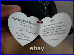 RARE TY Beanie Baby-Luke-Retired with Tag Errors-COLLECTIBLE