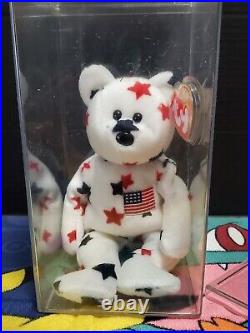 RARE TY GLORY Beanie Baby with Numbered Tush Tag & Tag Errors Mint Condition