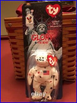 RARE TY GLORY Beanie Baby with Numbered Tush Tag & Tag Errors Mint + McDonald's