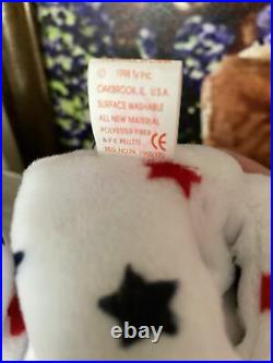 RARE TY GLORY Beanie Baby with Numbered Tush Tag and Tag Errors