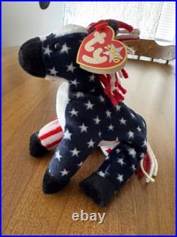 RARE TY Lefty 2000 Beanie Baby With Errors Political Donkey RARE TY Lefty 2000 Beanie Baby With Errors Political Donkey