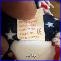 RARE TY Lefty 2000 Beanie Baby With Errors Political Donkey