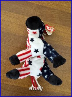 RARE TY Lefty 2000 Beanie Baby With Errors Political Donkey RARE TY Lefty 2000 Beanie Baby With Errors Political Donkey