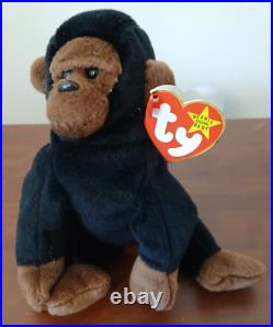 RARE TY Retired Beanie Baby CONGO 1996 withErrors
