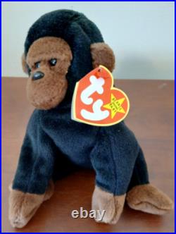 RARE TY Retired Beanie Baby CONGO 1996 withErrors