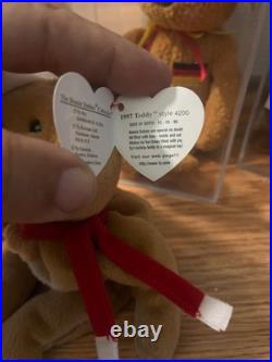 RARE Ty 1997 Teddy Style 4200 Beanie Baby Bear 1996 Errors PVC PELLETS