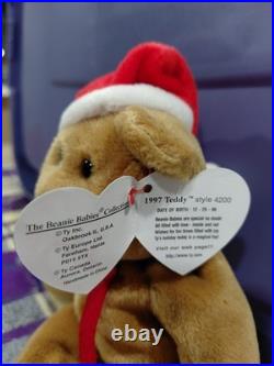 RARE Ty 1997 Teddy Style 4200 Beanie Baby Bear 1996 Errors PVC PELLETS