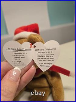 RARE Ty 1997 Teddy Style 4200 Beanie Baby Bear 1996 Errors PVC PELLETS