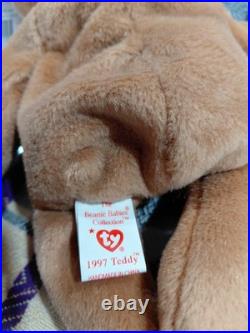 RARE Ty 1997 Teddy Style 4200 Beanie Baby Bear 1996 Errors PVC PELLETS