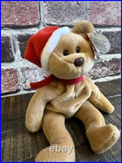RARE! Ty 1997 Teddy Style 4200 Beanie Baby Bear. Brown Nose, PVC