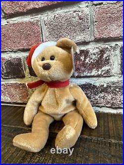 RARE! Ty 1997 Teddy Style 4200 Beanie Baby Bear. Brown Nose, PVC
