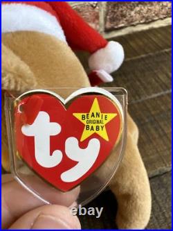 RARE! Ty 1997 Teddy Style 4200 Beanie Baby Bear. Brown Nose, PVC