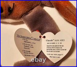 RARE Ty Beanie Babies Claude the Crab Extremely Rare MINT with Errors RARE Ty Beanie Babies Claude the Crab Extremely Rare MINT with Errors