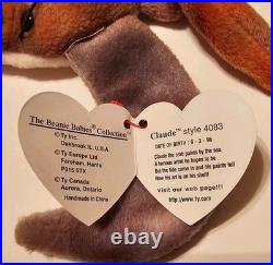 RARE Ty Beanie Babies Claude the Crab Extremely Rare MINT with Errors RARE Ty Beanie Babies Claude the Crab Extremely Rare MINT with Errors