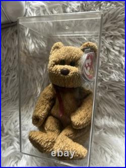 RARE! Ty Beanie Babies Curly The Bear Plush Toy 4052 with several Errors