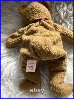 RARE! Ty Beanie Babies Curly The Bear Plush Toy 4052 with several Errors