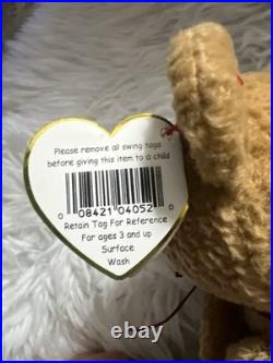 RARE! Ty Beanie Babies Curly The Bear Plush Toy 4052 with several Errors