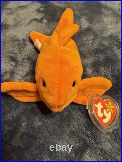 RARE Ty Beanie Babies Goldie the Goldfish 1993 With 1994 Tag Errors PVC Retired