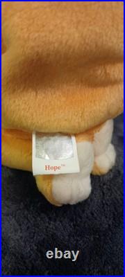 RARE Ty Beanie Babies Hope Bear Retired with Errors