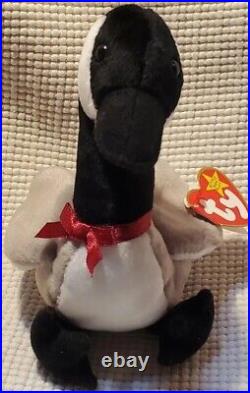 RARE Ty Beanie Babies LOOSY the CANADIAN GOOSE ERRORS, 1998 Retired